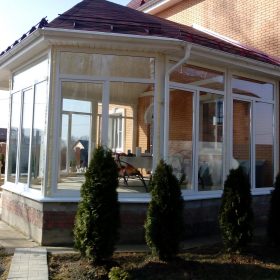 безрамное остекление фото