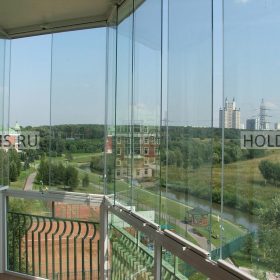 безрамное остекление фото